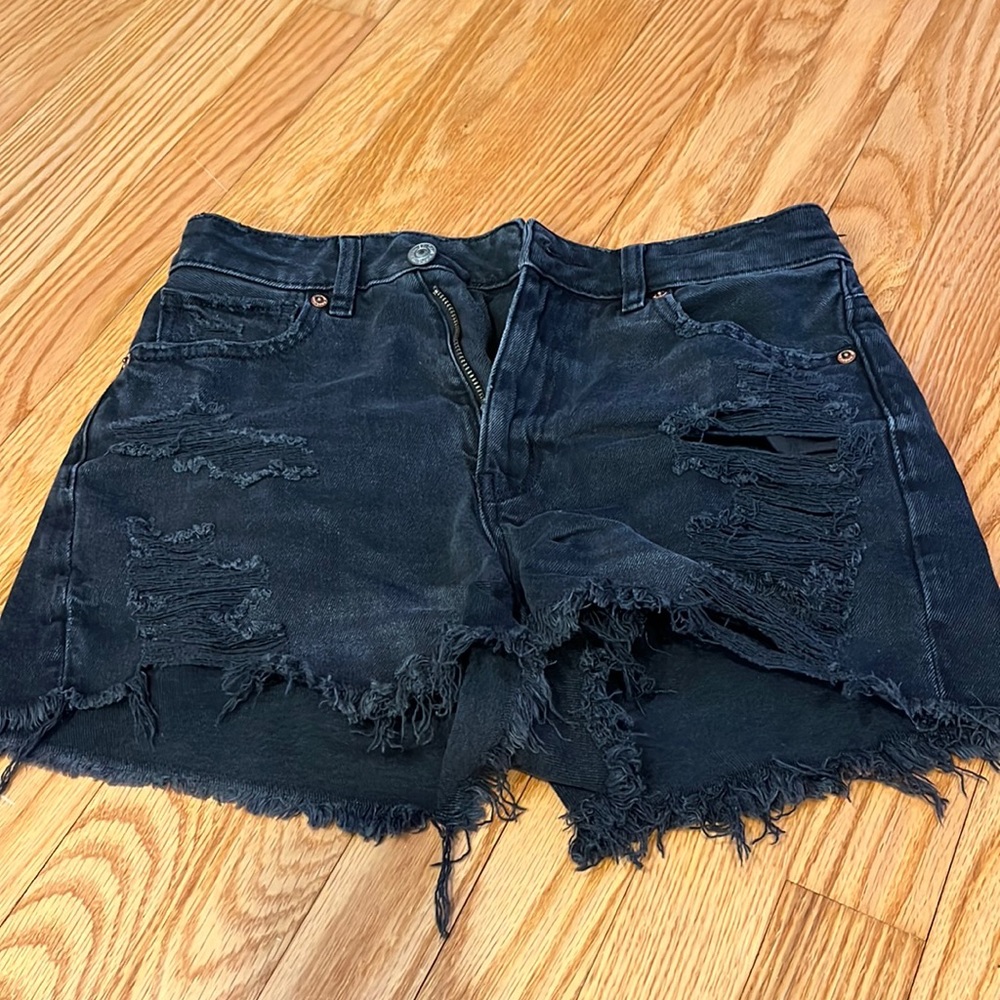 American Eagle Black Jean Shorts